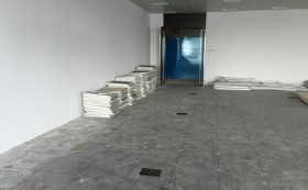 马石油办公室装修设计工程施工现场_康蓝装饰公司
